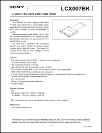 Click here to download LCX007 Datasheet