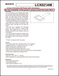Click here to download LCX021 Datasheet