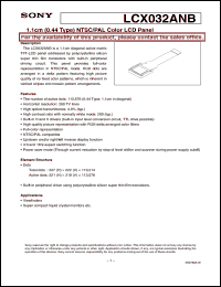 Click here to download LCX032ANB Datasheet
