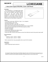 Click here to download LCX033ANB Datasheet