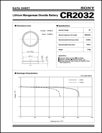Click here to download CR2032 Datasheet