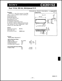 Click here to download CX20152K Datasheet