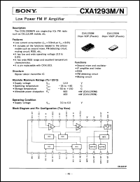 Click here to download CXA1293N Datasheet