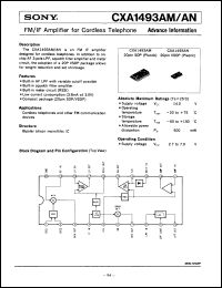 Click here to download CXA1493AM Datasheet