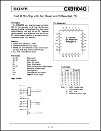 Click here to download CXB1104Q Datasheet