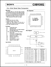 Click here to download CXB1135QY Datasheet