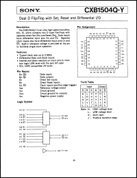 Click here to download CXB1504QY Datasheet