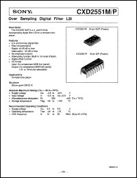 Click here to download CXD2551P Datasheet