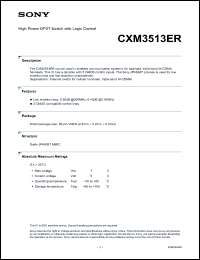 Click here to download CXM3513ER Datasheet
