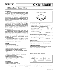 Click here to download CXB1828ER Datasheet