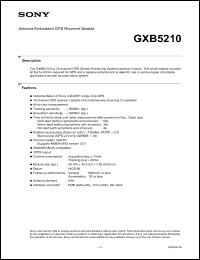 Click here to download GXB5210 Datasheet