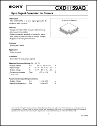 Click here to download CXD1159AQ Datasheet