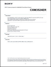 Click here to download CXM3524ER Datasheet