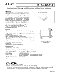 Click here to download ICX415AQ Datasheet