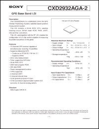 Click here to download CXD2932AGA-2 Datasheet