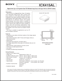 Click here to download ICX415AL Datasheet