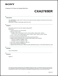 Click here to download CXA2765ER Datasheet