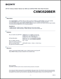 Click here to download CXM3520BER Datasheet