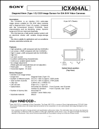 Click here to download ICX404AL Datasheet