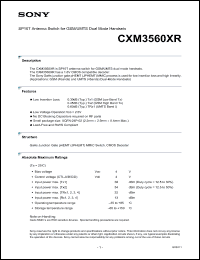 Click here to download CXM3560XR Datasheet