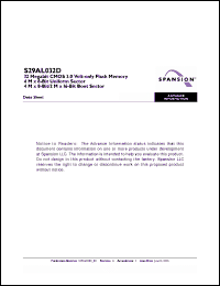 Click here to download S29AL032D90BFE000 Datasheet