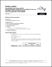Click here to download S71GL256NC0 Datasheet