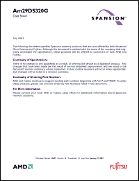 Click here to download AM29DS320GB70WMIN Datasheet