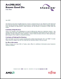 Click here to download AM29BL802C_03 Datasheet