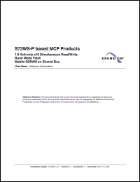 Click here to download S75WS256NEFBFWNH3 Datasheet