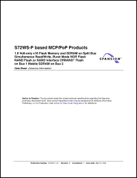 Click here to download S72WS256PEFJF0LG0 Datasheet