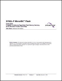 Click here to download S70GL02GP13FAI010 Datasheet