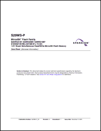 Click here to download S29WS128P0PBFW000 Datasheet