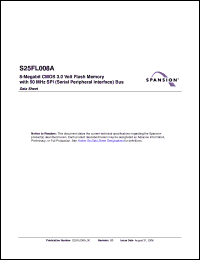 Click here to download S25FL008A0LNAI001 Datasheet