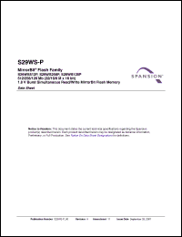 Click here to download S29WS256PABBFW000 Datasheet