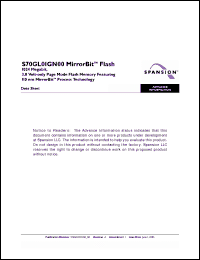 Click here to download S70GL01GN00FFI022 Datasheet
