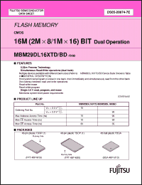 Click here to download MBM29DL162BD-90PBT Datasheet