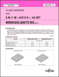 Click here to download MBM29SL800TE-90 Datasheet
