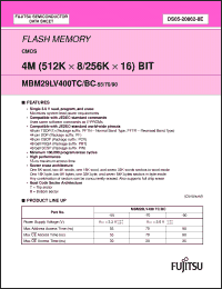 Click here to download MBM29LV400BC-55PW Datasheet