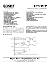 Click here to download SPT1019AIN Datasheet