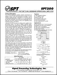 Click here to download SPT200AIH Datasheet