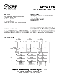 Click here to download SPT5110SCT Datasheet