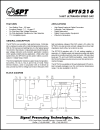 Click here to download SPT5216CCU Datasheet