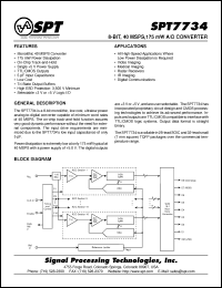 Click here to download SPT7734SCT Datasheet