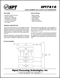 Click here to download SPT7810BIJ Datasheet