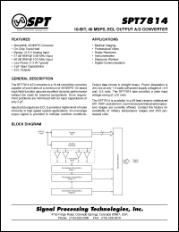 Click here to download SPT7814BCN Datasheet