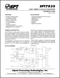Click here to download SPT7835SCT Datasheet