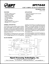 Click here to download SPT7840SIS Datasheet