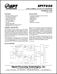 Click here to download SPT7850SIS Datasheet