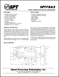 Click here to download SPT7863SCT Datasheet