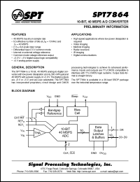 Click here to download SPT7864 Datasheet